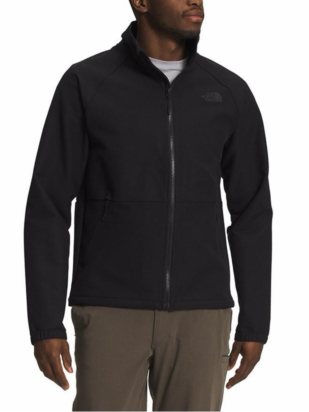 The North Face Camden Soft Shell Jacket Black Full Zip Water Repellent Men's M